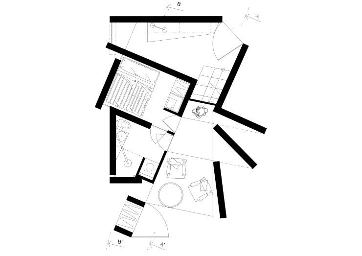 zahradní pavilon - půdorys 1